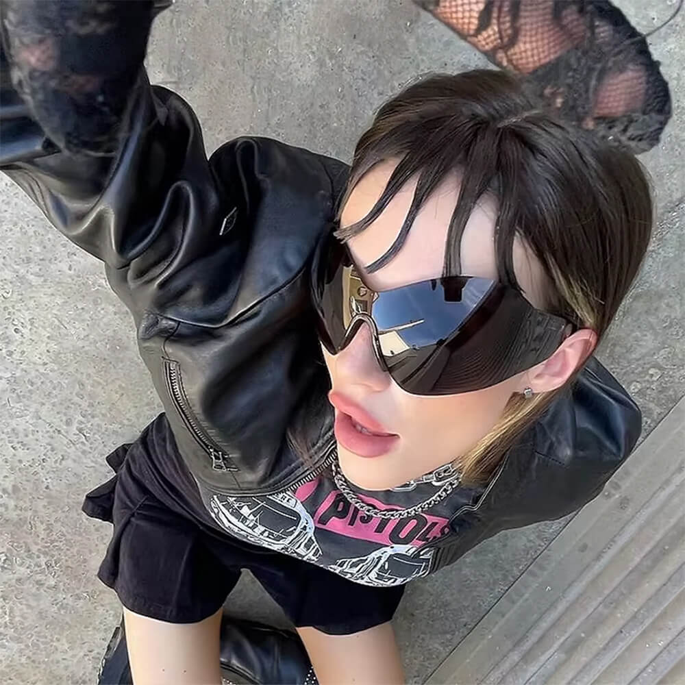 aesthetic shield mask sunglasses boogzel clothing