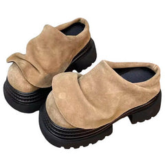 aesthetic slip on chunky mules boogzel clothing