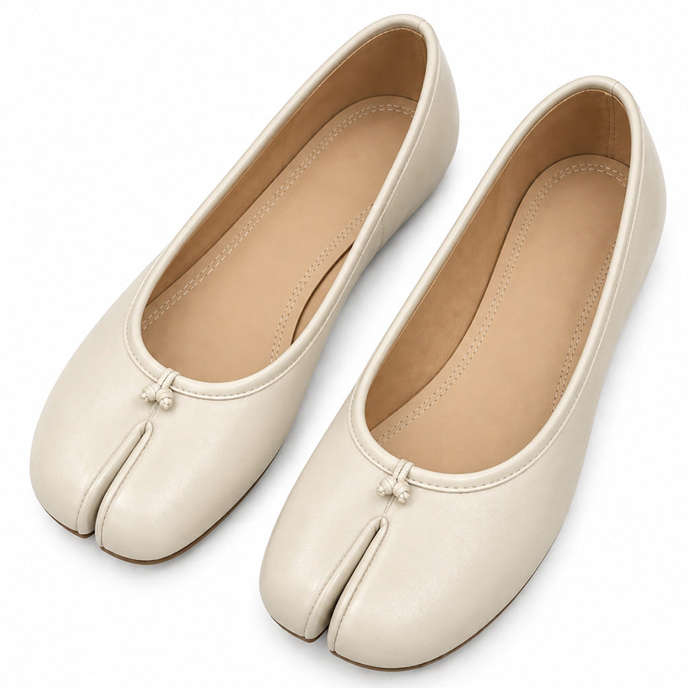 aesthetic split toe ballet flats boogzel clothing