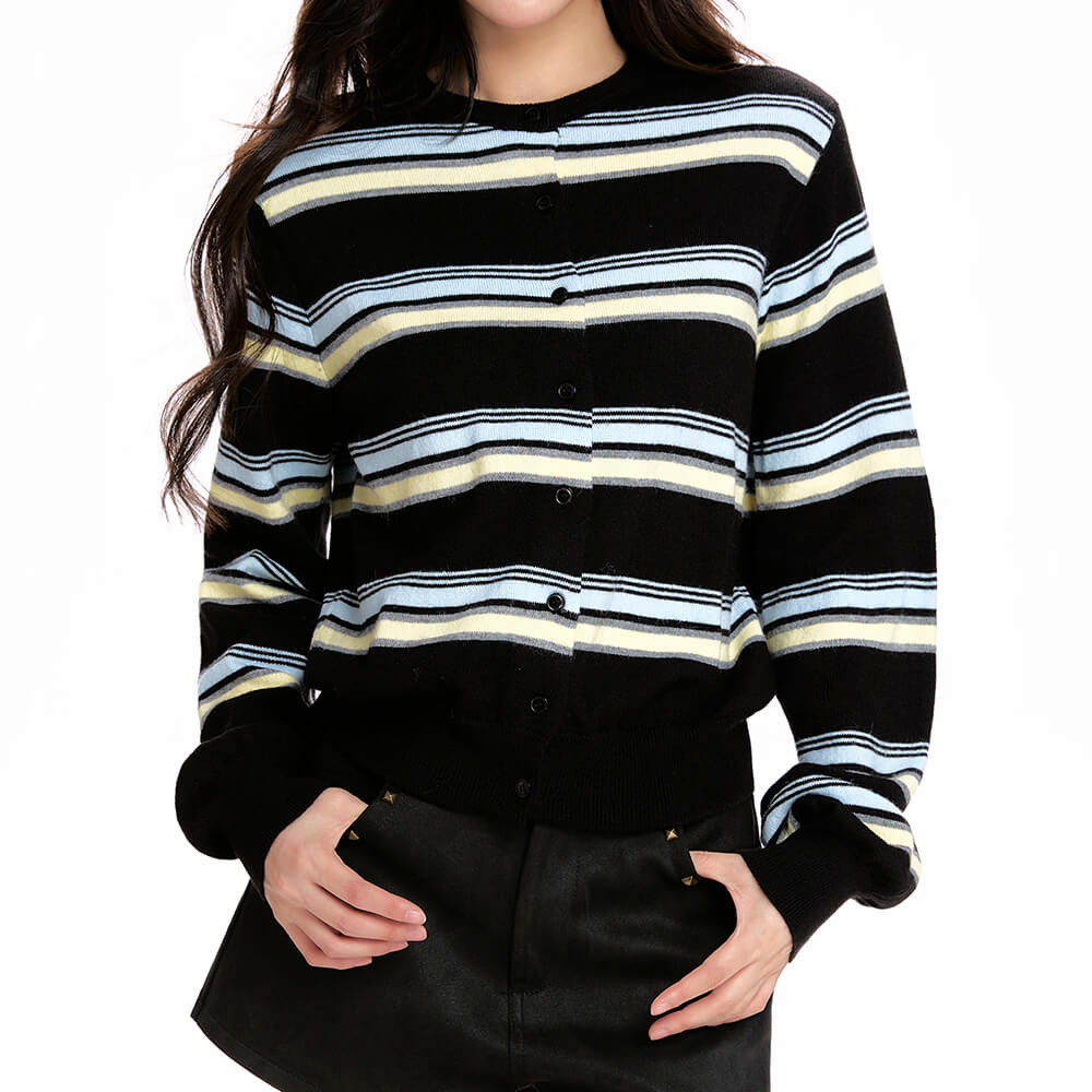 aesthetic striped cardigan boogzel clothing