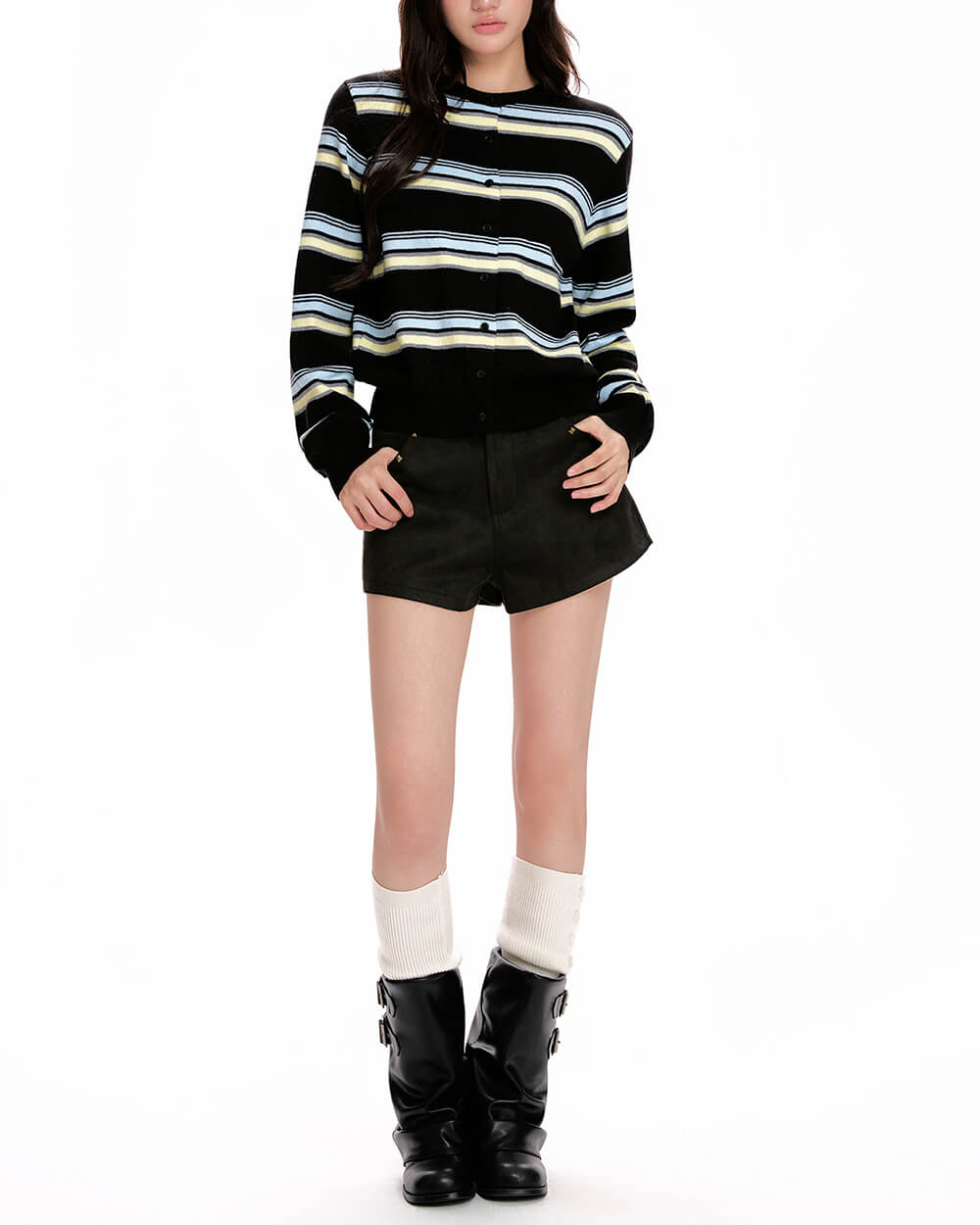 aesthetic striped cardigan boogzel clothing