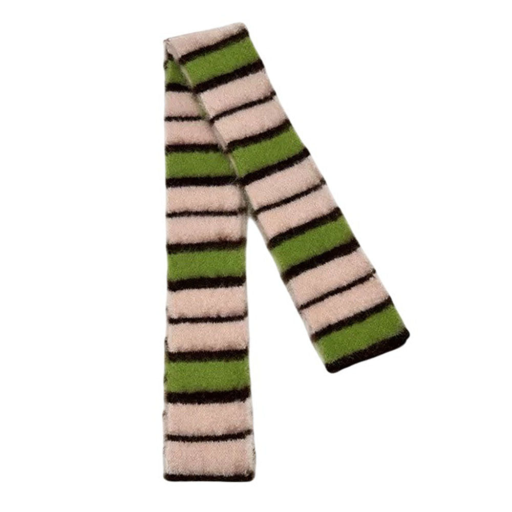 aesthetic striped knit scarf boogzel clothing