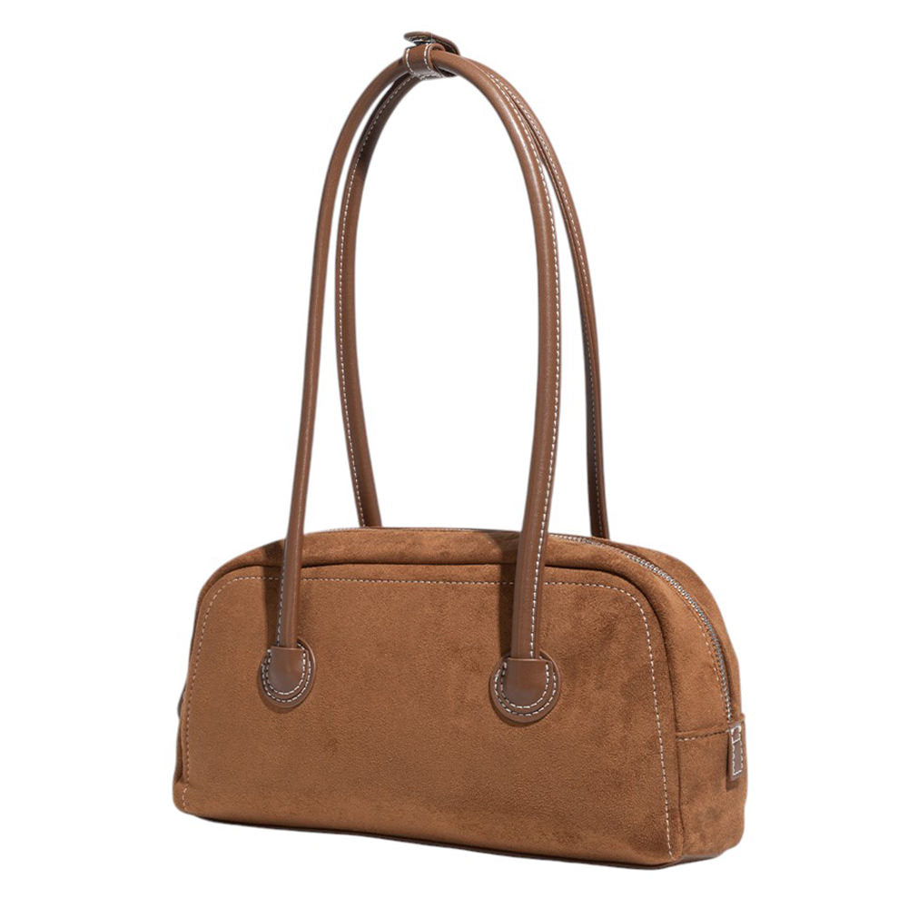 aesthetic suede boston bag boogzel clothing