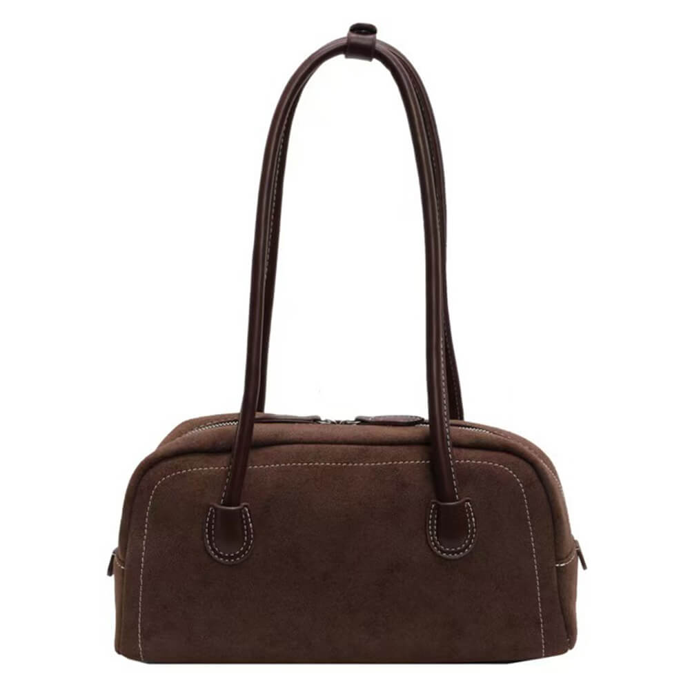 aesthetic suede boston bag boogzel clothing