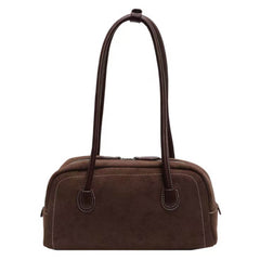 aesthetic suede boston bag boogzel clothing