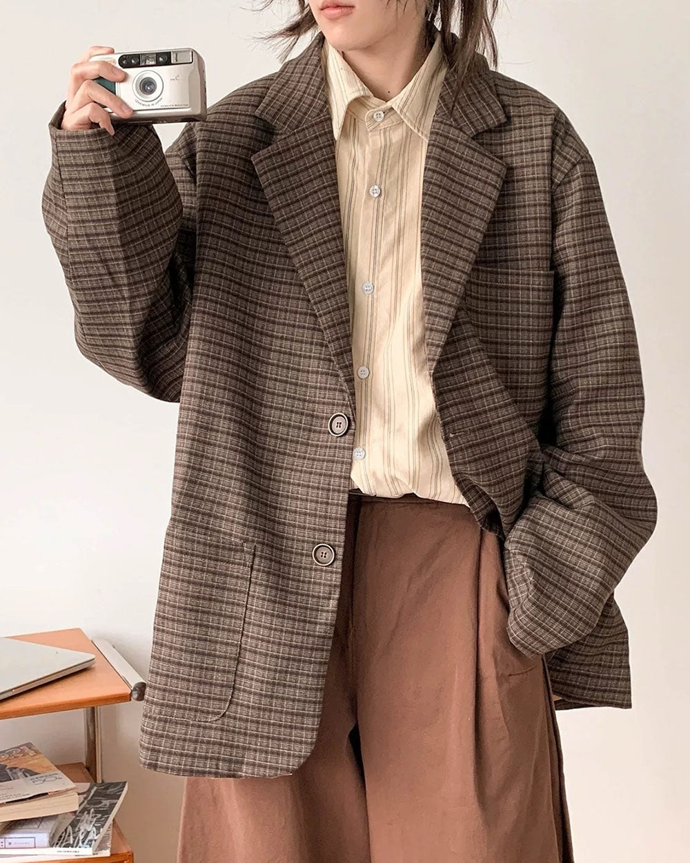 aesthetic oversized blazer jacket boogzel clothing