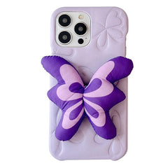 aesthetic butterfly puffer iphone case boogzel clothing