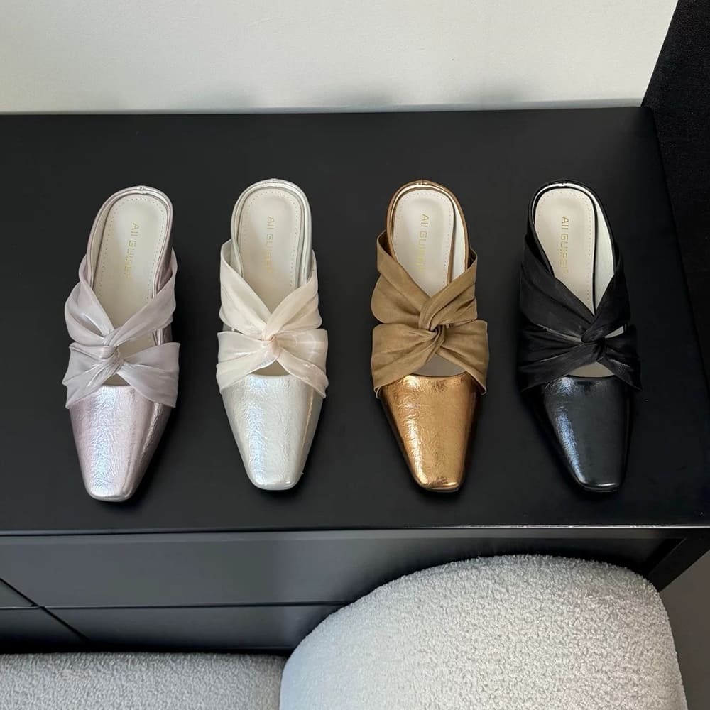 aesthetic coquette mules boogzel clothing
