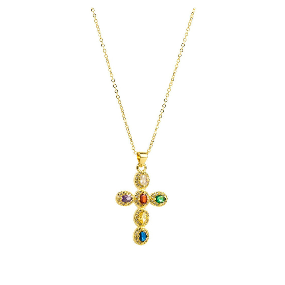 aesthetic cross charm necklace boogzel clothing