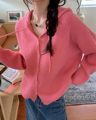 aesthetic knit hoodie boogzel clothing