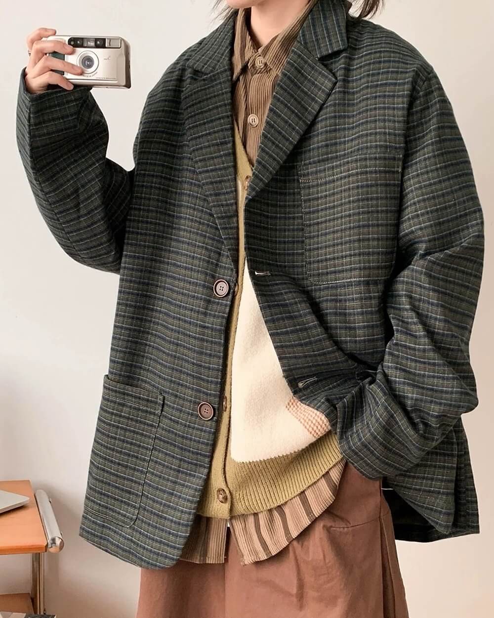 aesthetic oversized blazer jacket boogzel clothing