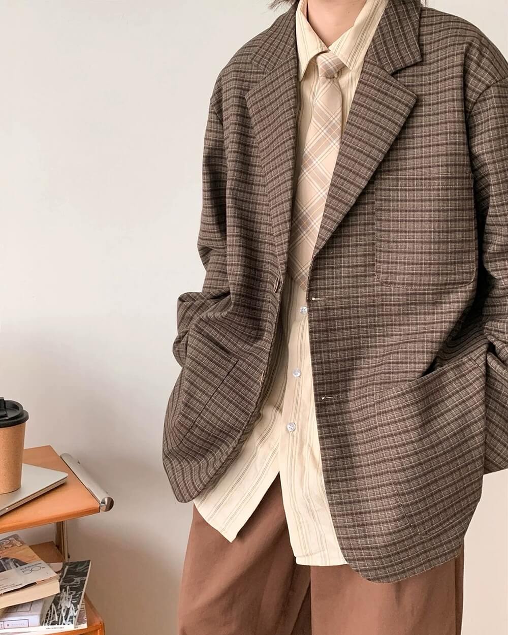 aesthetic oversized blazer jacket boogzel clothing