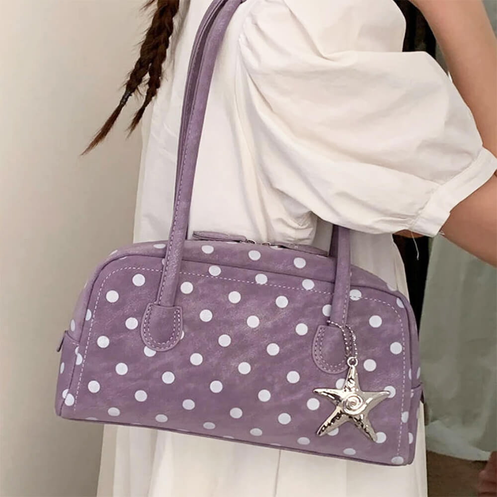 aesthetic polka dot shoulder bag boogzel clothing
