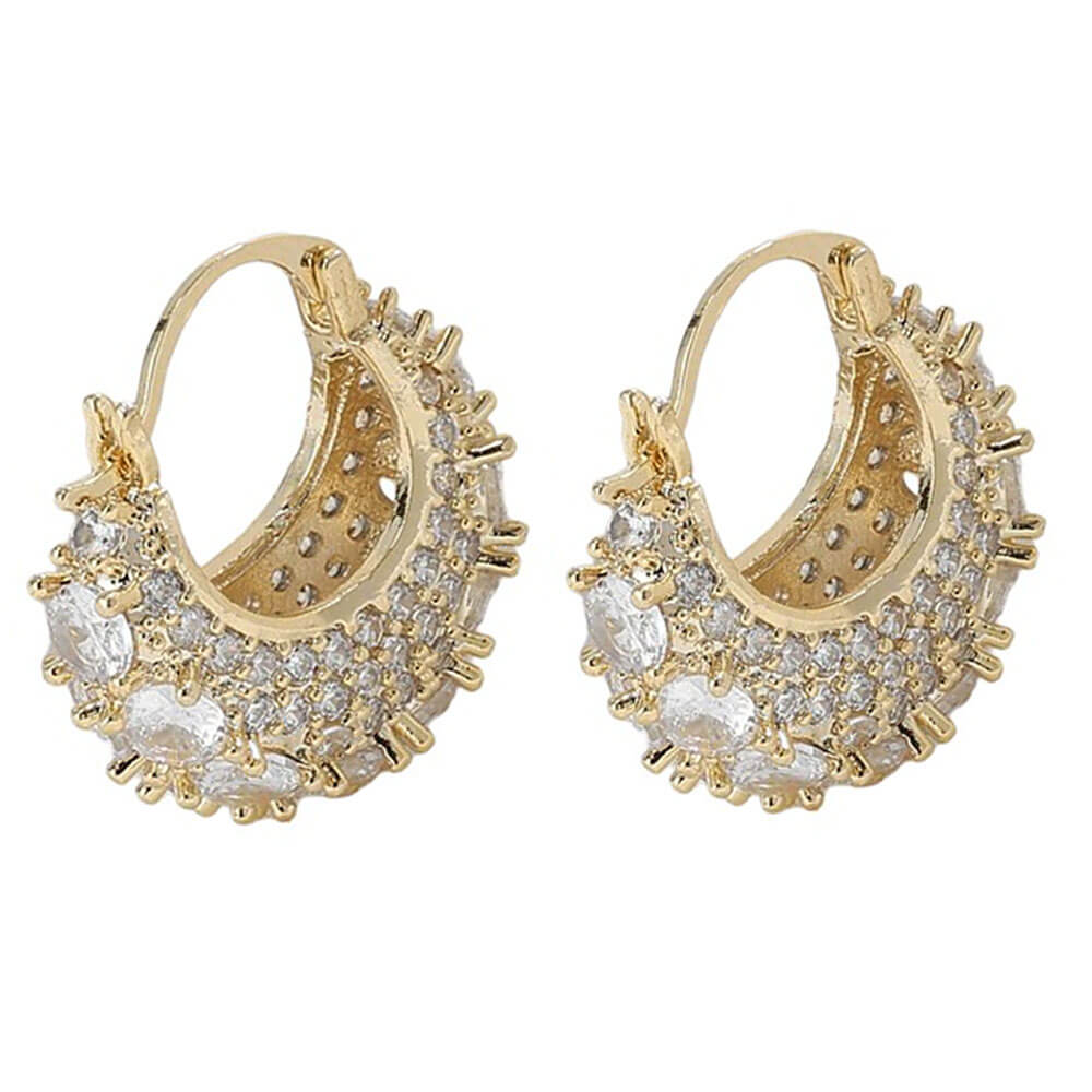 aesthetic rhinestone hoops boogzel clothing