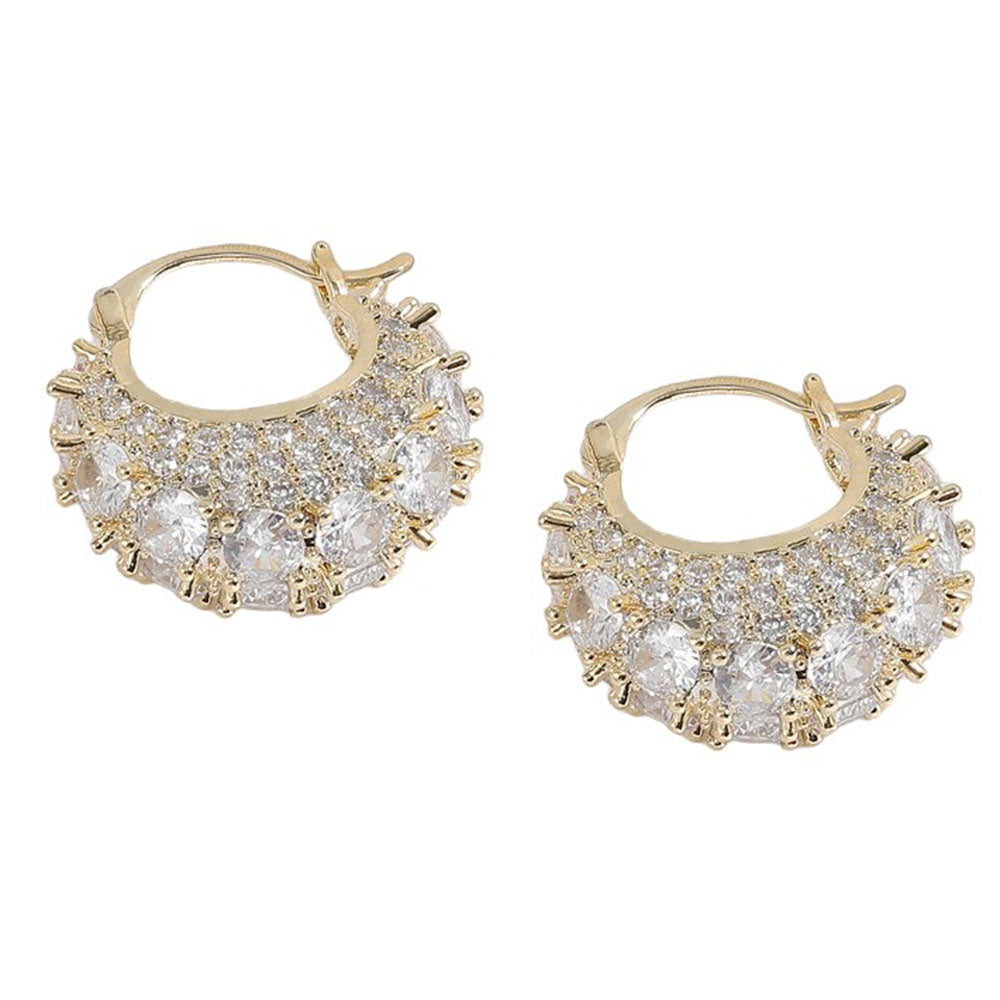 aesthetic rhinestone hoops boogzel clothing