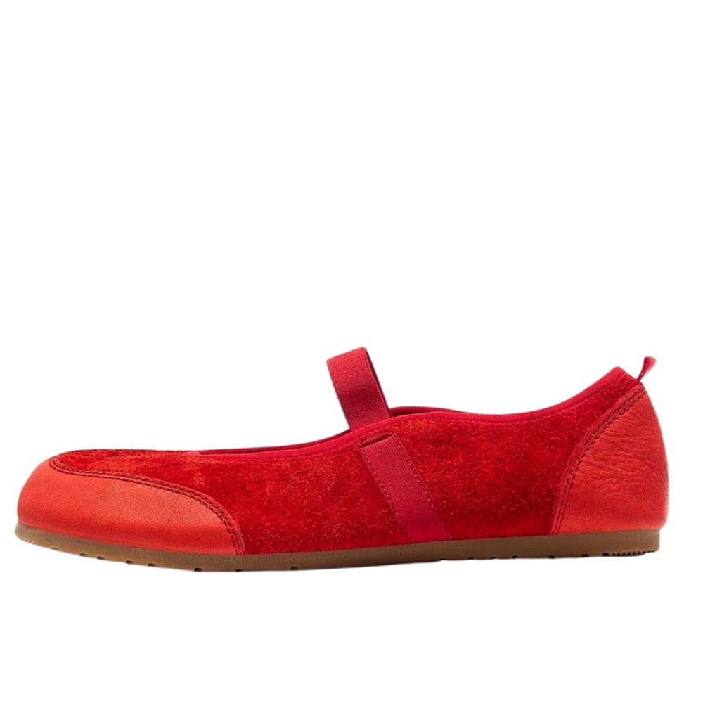 red tabi ballet flats boogzel clothing