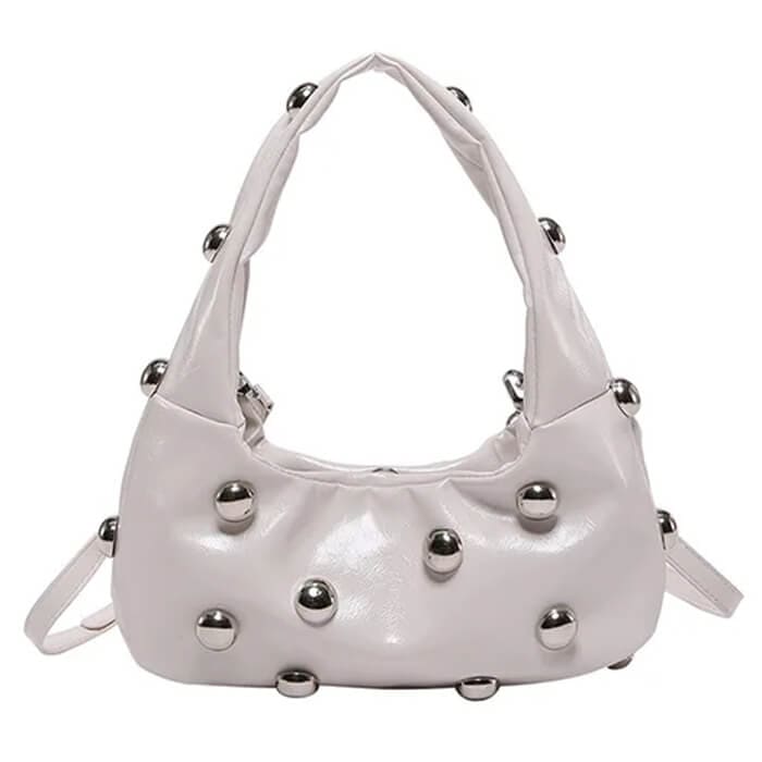 aesthetic studded shoulder bag boogzel clothing