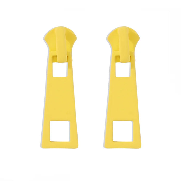 aesthetic zipper stud earrings boogzel clothing