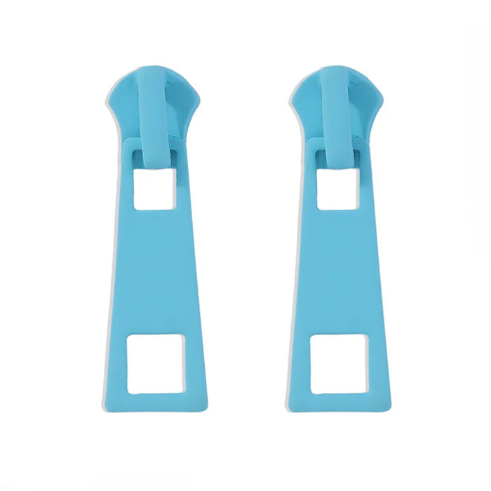 aesthetic zipper stud earrings boogzel clothing
