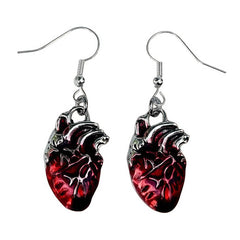 anatomical heart earrings boogzel clothing