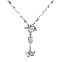 angel aesthetic chain necklace boogzel clothing