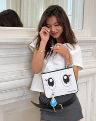 anime crying eyes shoulder clutch boogzel clothing