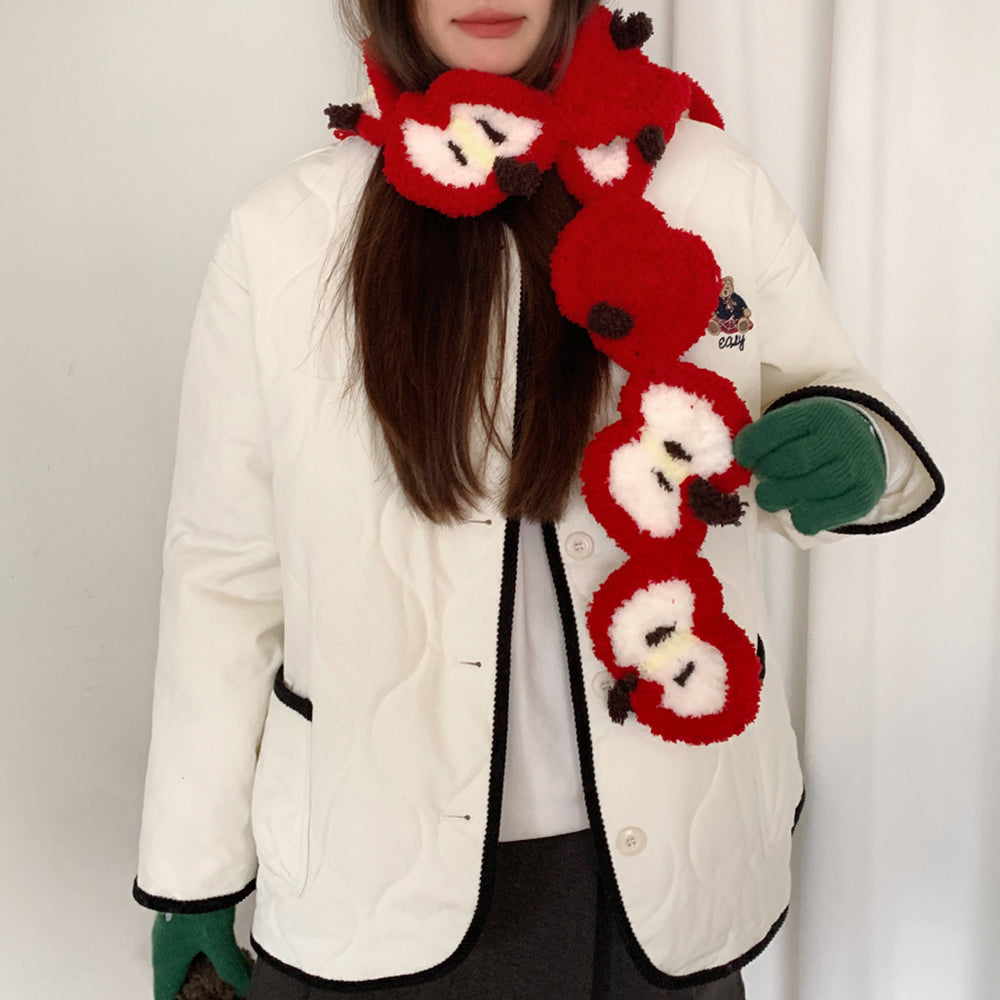 apple core crochet scarf boogzel clothing