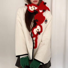 apple core crochet scarf boogzel clothing