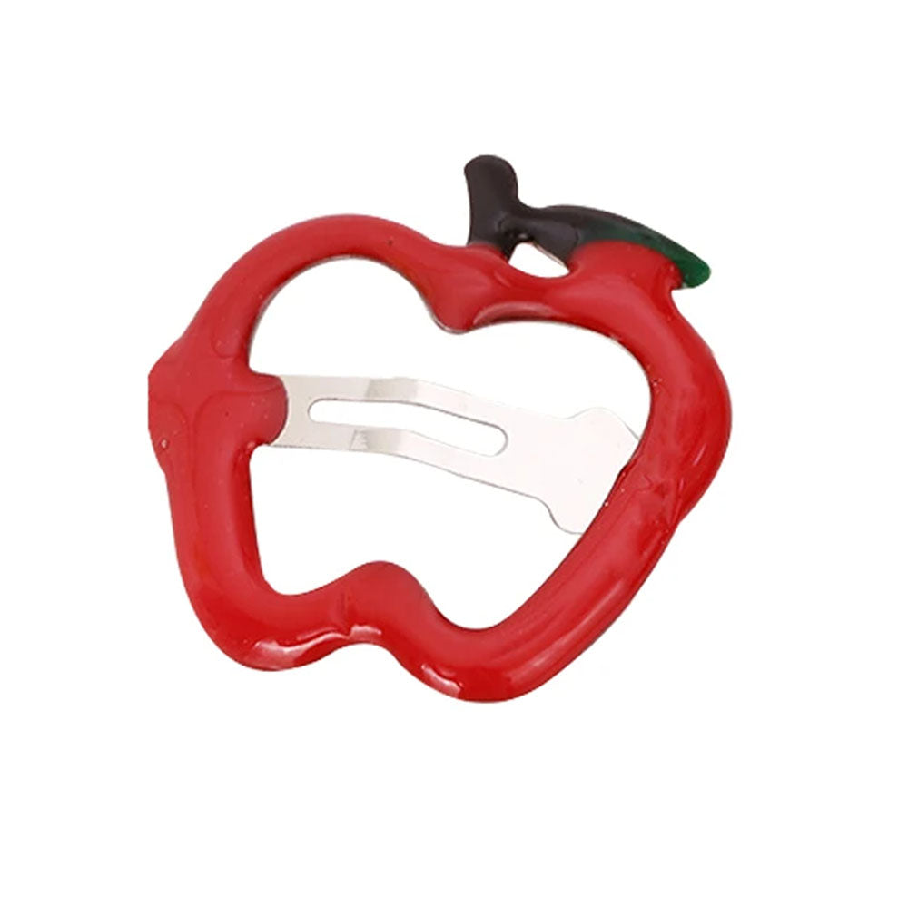 apple shaped hair clip boogzel clothing