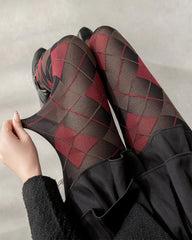 argyle pattern tights boogzel clothing