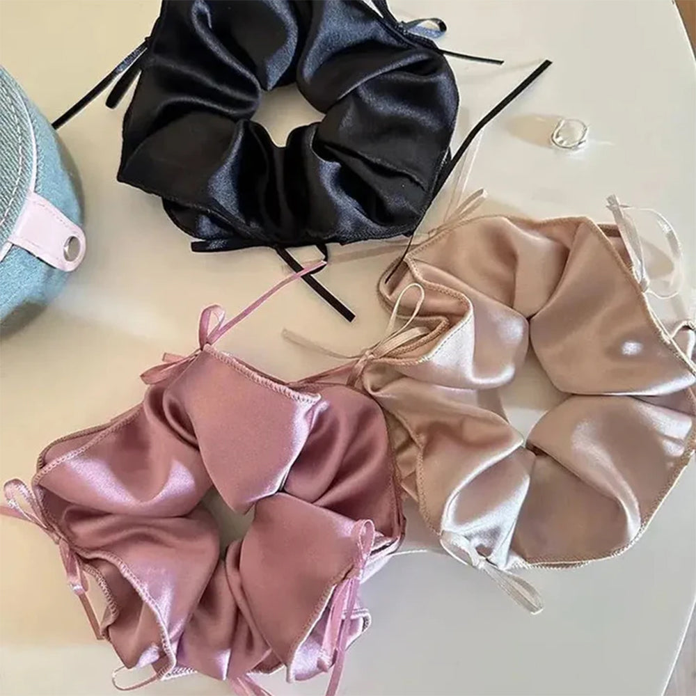 balletcore satin scrunchie boogze clothing