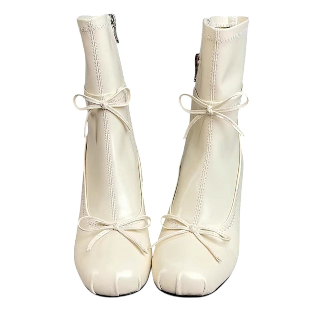 balletcore square toe ankle boots boogzel clothing