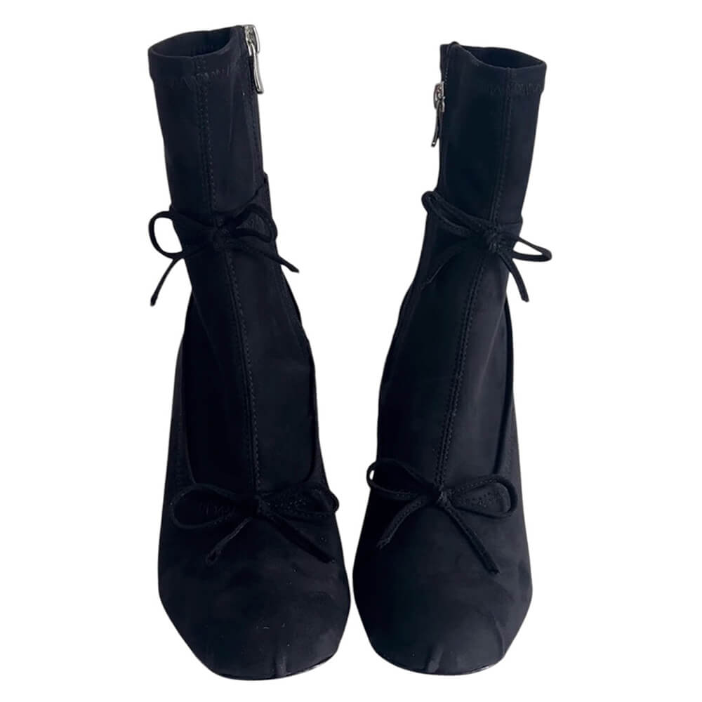 balletcore square toe ankle boots boogzel clothing