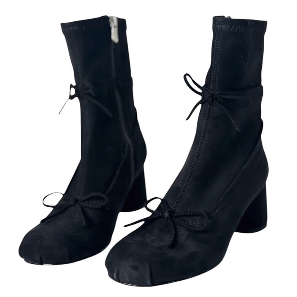 balletcore square toe ankle boots boogzel clothing