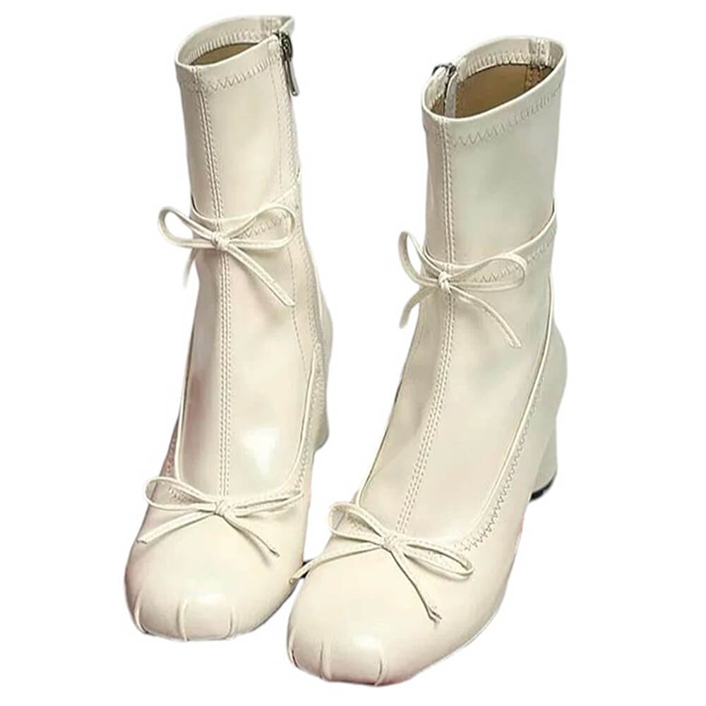 balletcore square toe ankle boots boogzel clothing