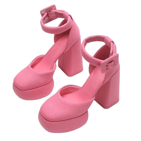 barbiecore platform heels boogzel clothing