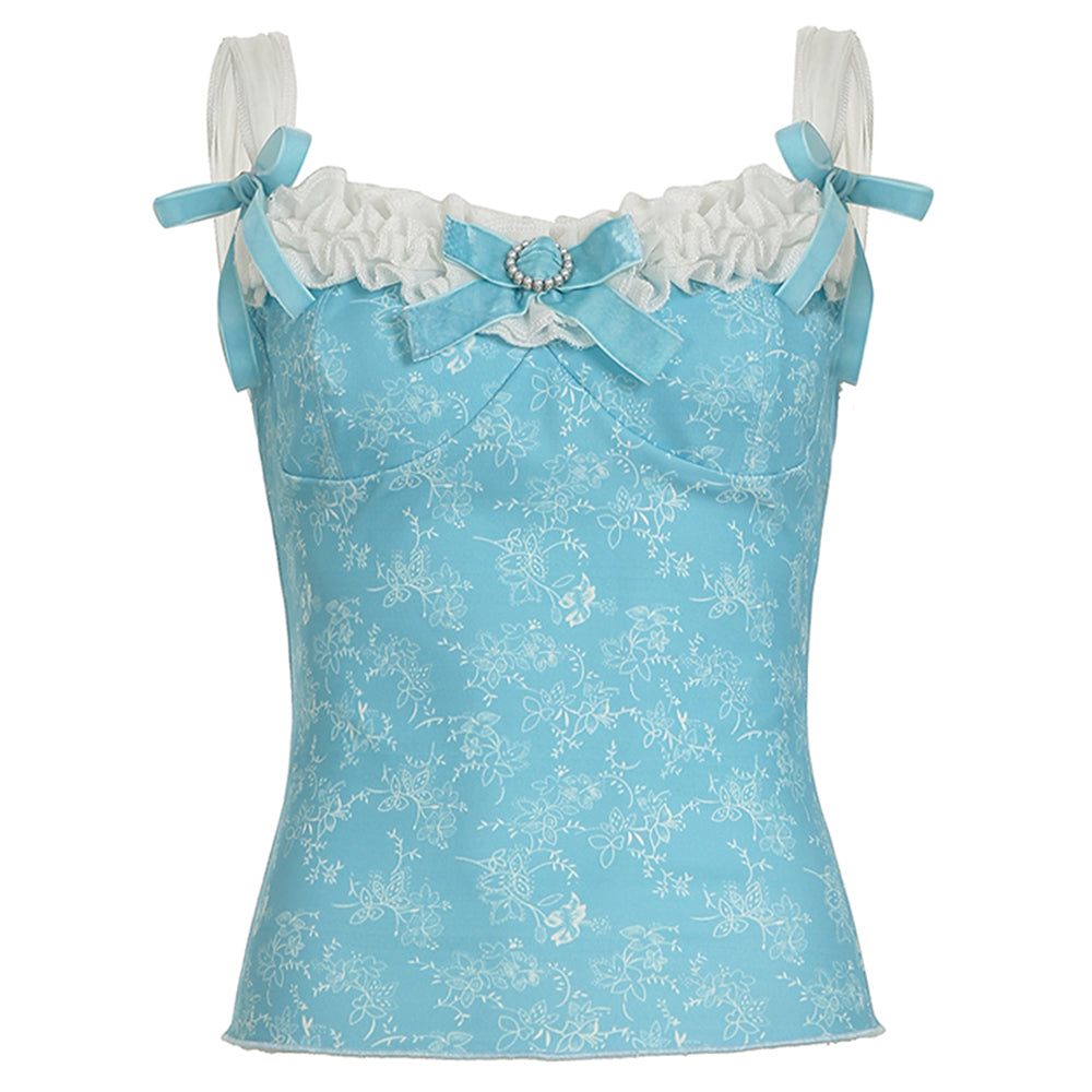 baroque aesthetic satin top boogzel clothing
