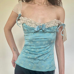 baroque aesthetic satin top boogzel clothing