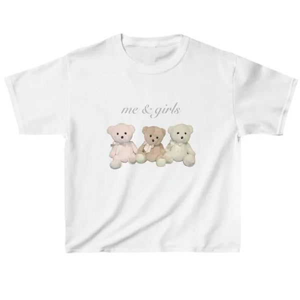 bears print crop top boogzel clothing