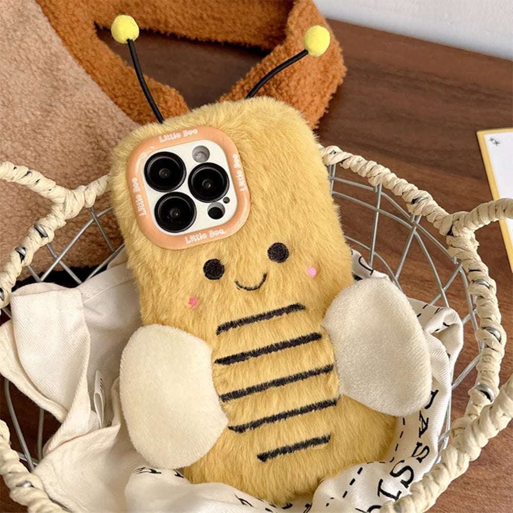 bee fluffy iphone case boogzel clothing