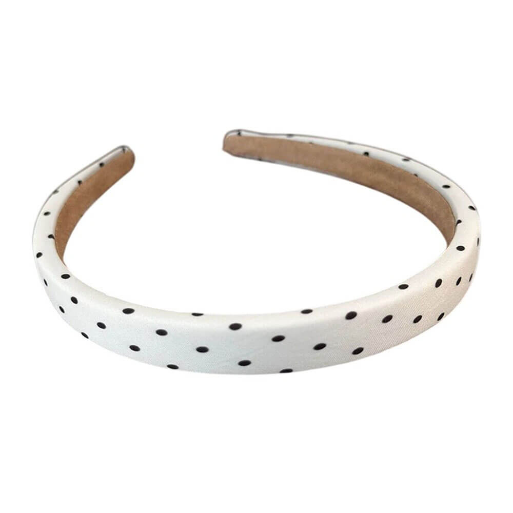 black and white polka dot headband boogzel clothing