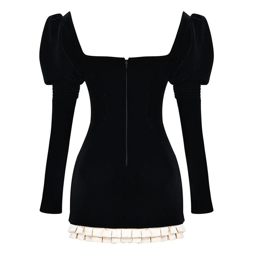 black velvet mini dress boogzel clothing