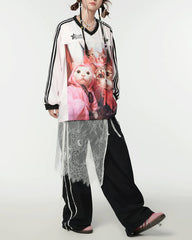 blokette aesthetic cat long sleeve boogzel clothing