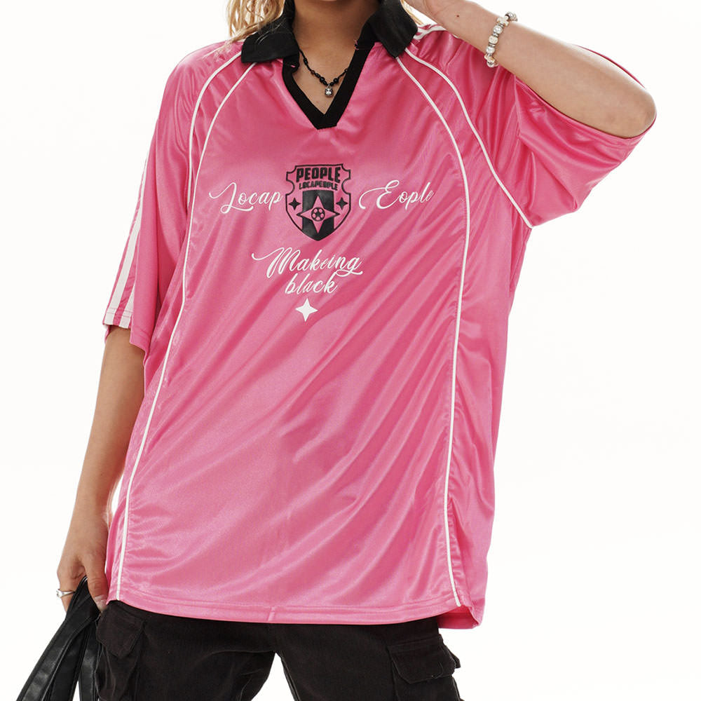 blokette style jersey polo shirt boogzel clothing