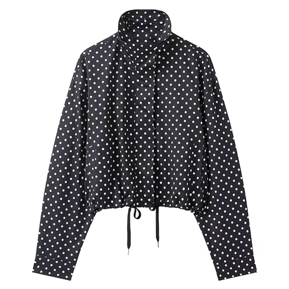 blokette style polka dot jacket boogzel clothing