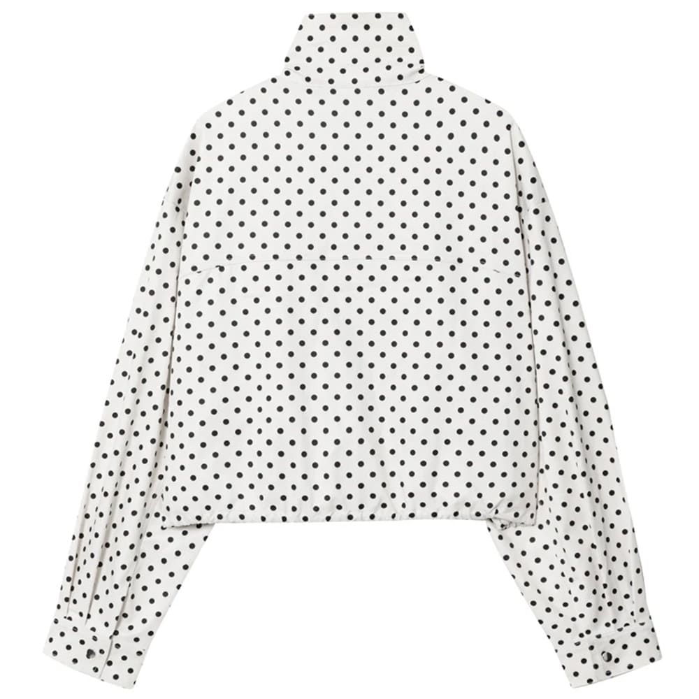 blokette style polka dot jacket boogzel clothing