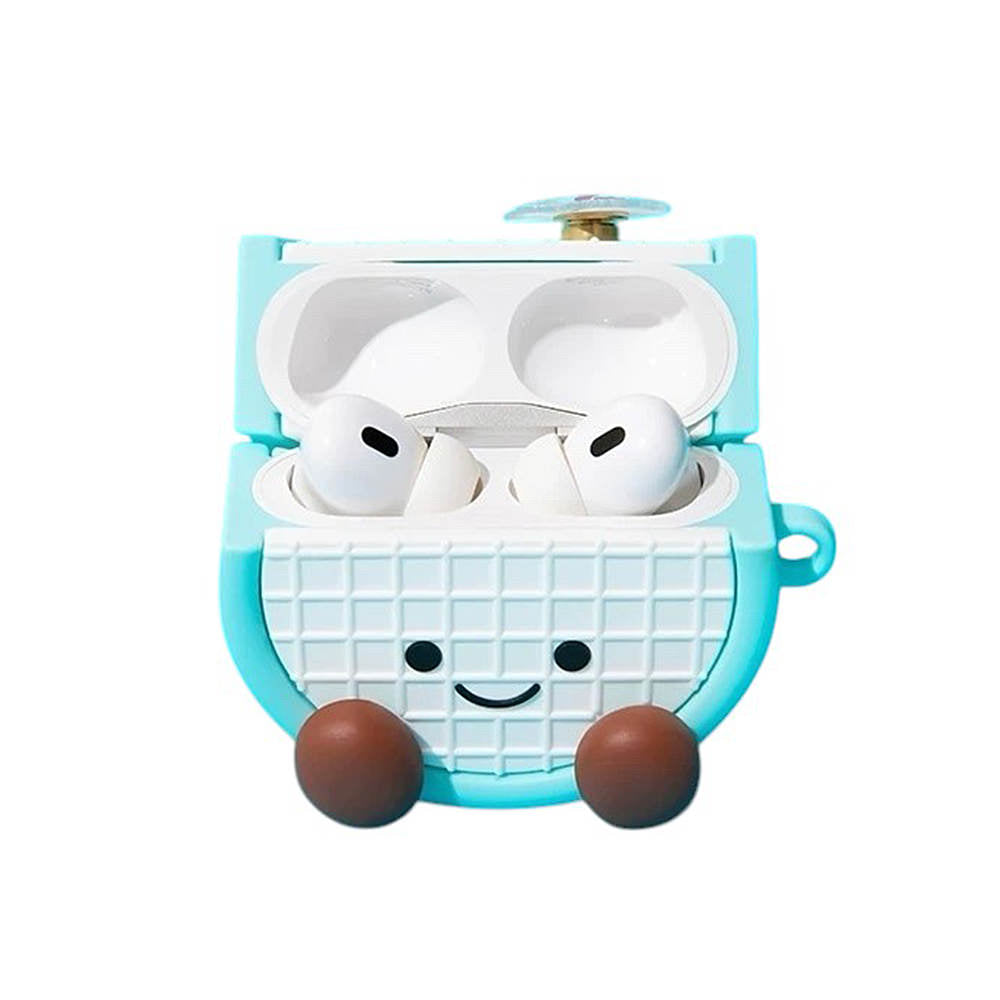 blue badminton racket airpods case boogzel clothing