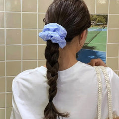 blue stripe scrunchie boogzel clothing