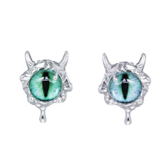 blue and green eyes stud earrings boogzel clothing