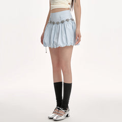 blue balloon mini skirt boogzel clothing